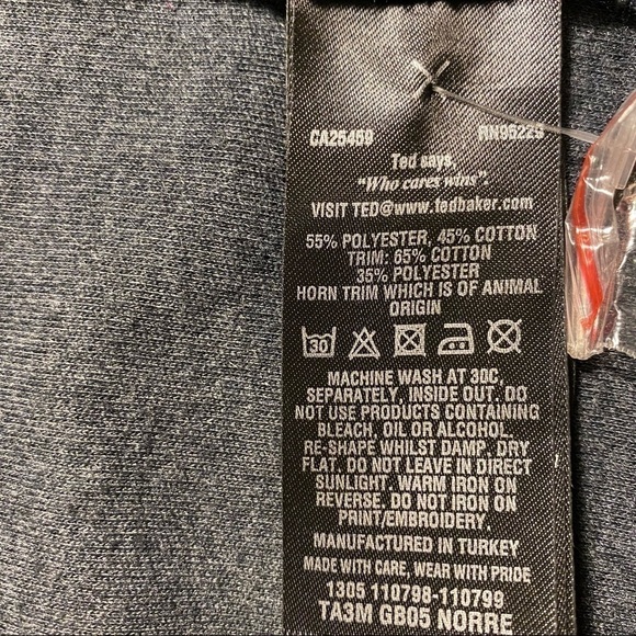 Ted Baker Gray Fleece Button Front Jacket Size 5 (42) - Picture 11 of 12